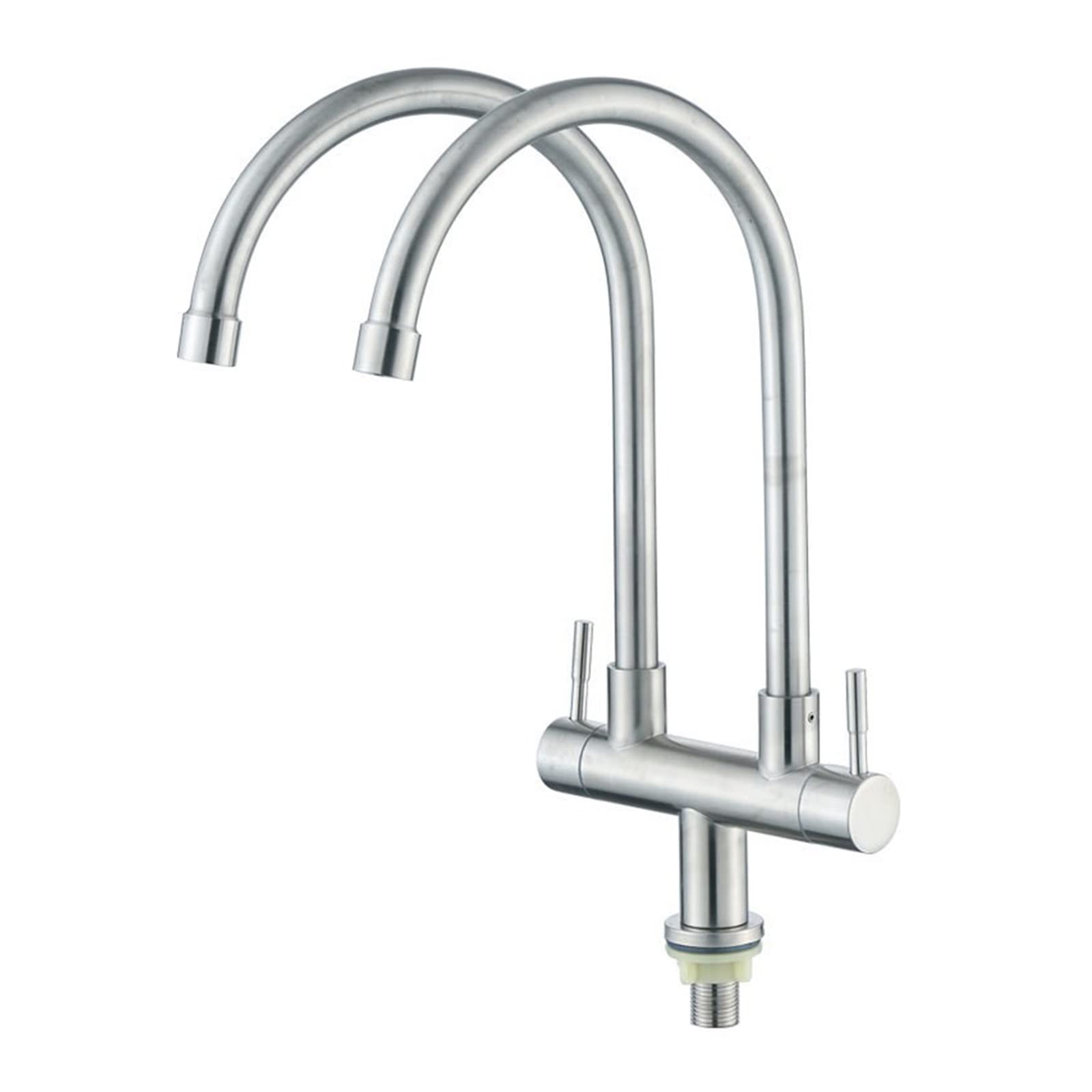 Robinet cuisine simple eau froide double tuyau pour résoudre le manque de place