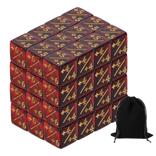 Dados mágicos de vida D6 acrílicos para cartas accesorios de juego de mesa