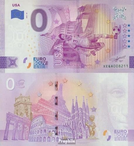 Prophila Collection 0 Euro Souvenirschein USA Fußball