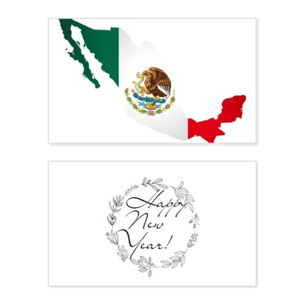 Tarjeta conmemorativa de Año Nuevo: alta calidad con mapa de México 5