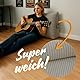 Keilkissen Rückenkissen Cord Kissen 70 cm breit - Lesekissen für Bett Sofa und Couch Sofakissen groß Wandkissen Couchkissen Reading Pillow Stützkissen für Rückenlehne Hellgrau