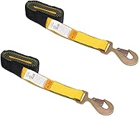 Vista 17 de Mytee Products Paquete de 4 correas de cabrestante de recuperación de 2 pulgadas x 8 pies con gancho de racimo RTJ