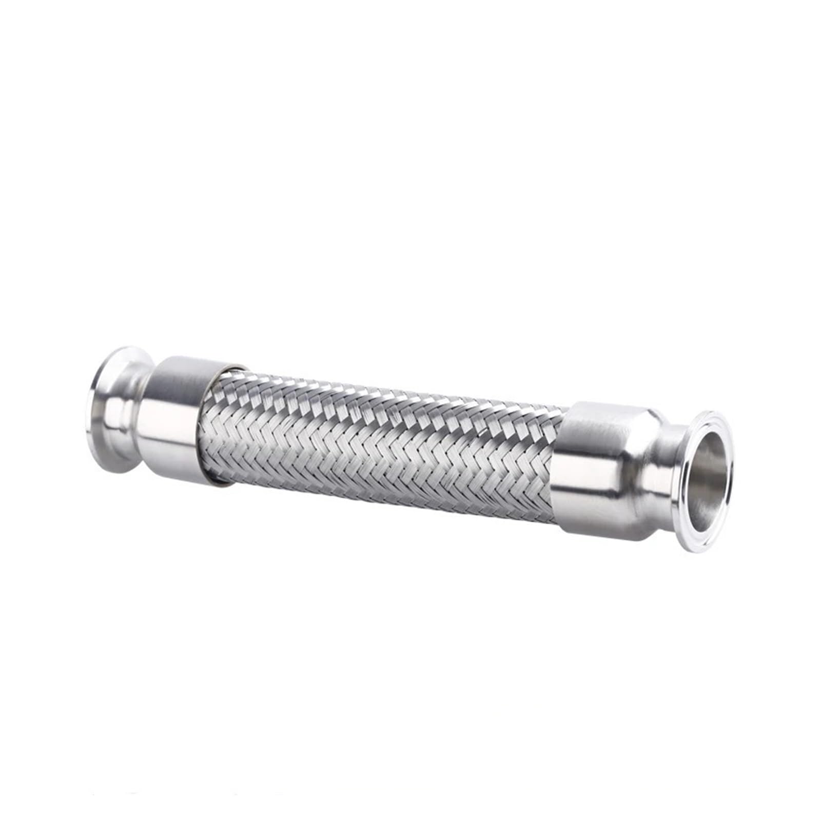 AARTERZZA 1.5" 2" Tri Clamp 19/25/32/38/45mm Pipe OD Braided Soft Tube Bellow for Homebrew SUS304(45mm OD K64mm)