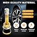 Wevdn 4 PCS TR500 Truck Valve Stem, Straight Brass Clamp in Tubeless 2