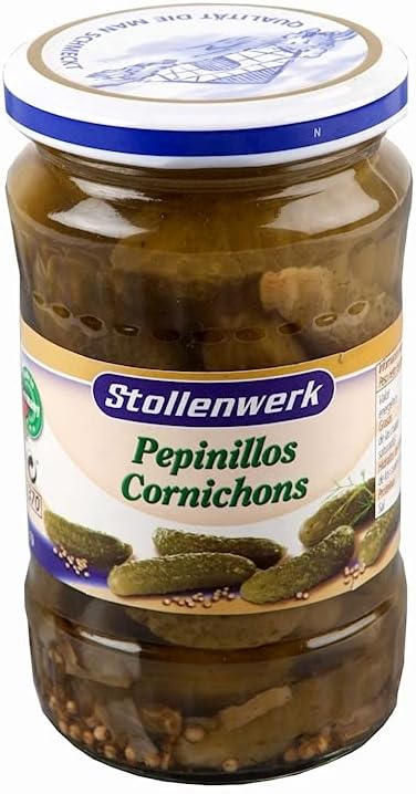 Stollenwerk - Pepinillos Agridulces - Pepinillos Corninchos - 330 Gramos Total