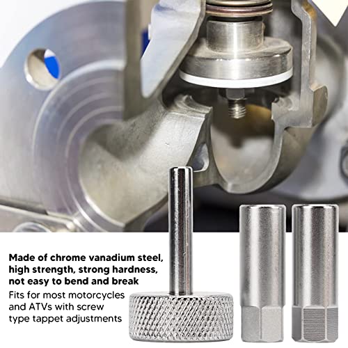 Image of 3 Pcs Tappet Valve Adjustment Tool Set 8 9 Mm Locknut Sockets & 3Mm Drive For Motorcycles Atvs