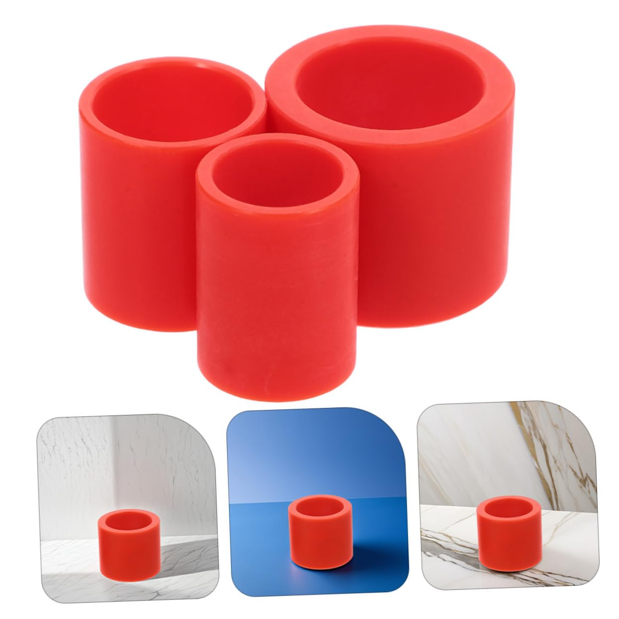 SOLUSTRE 6pcs Grinding Wheel Reducer Adapter for Bench Grinder Sanding Wheel Bushing Attachments Washer Bushing Plastic Material