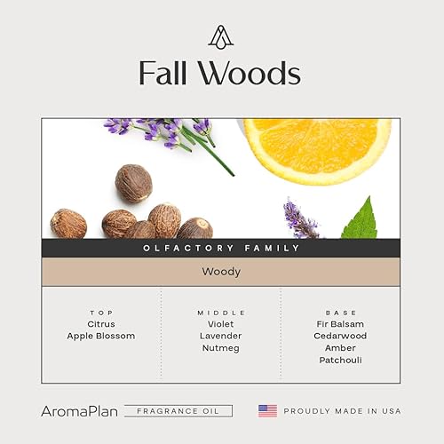 Miniatura 2 de AromaPlan Hotel Scents Fall Woods - Aceite difusor de fragancia de hotel y aroma de lujo para el hogar, 5 onzas líquidas, aceite difusor de hotel