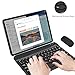 XOKUWU Bluetooth Keyboard and Mouse Set, UK Layout, Ultra-Slim Tablet Keyboard with with Mouse Combos for iPad/Samsung/Lenovo Tablets/Android/Windows/Lap... Computers/Phones, Black