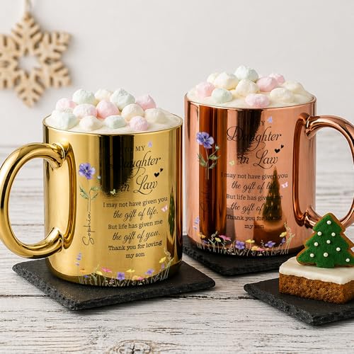 Taza metálica personalizada para nuera 11 onzas miniatura 6
