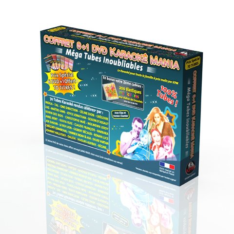 Coffret 6 DVD +1 Karaoké Mania "Mega Tubes Inoubliables"