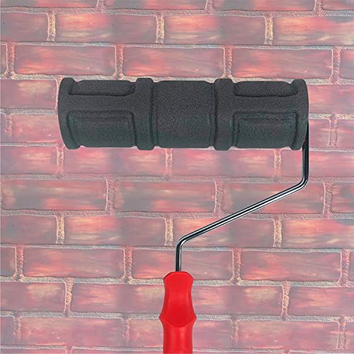 Image of Kayra Decor 9 Inch Paint Roller with Long Chrome Handle | ReusableWall Painting Roller Brush for Smooth Paint Finish | Ideal for Interior & Exterior Walls, Ceiling & DIY Painting (EG724T)