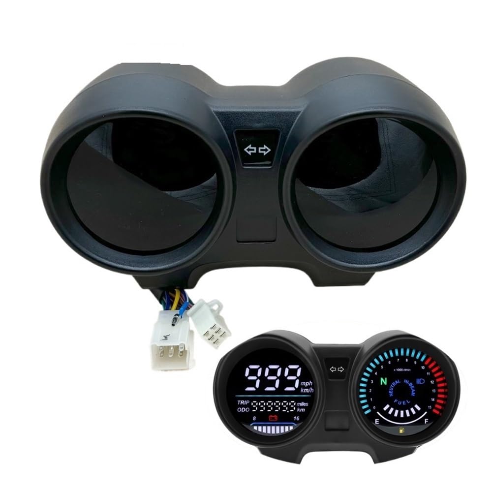 Contagiri contachilometri Accessori Moto Digitale Cruscotto Tachimetro Contachilometri RPM Meter Display A LED Moto Per CG150 TITAN150 Fan150