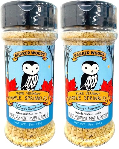 Barred Woods Maple - Pure Vermont Maple Sprinkles Crunch (Perfect Ice Cream Topping & Yogurt Topping) - Maple Sugar Pebbles (Pack of 2) image 4