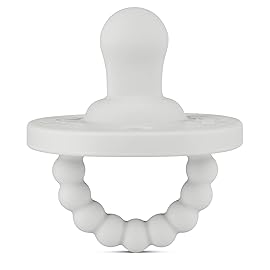 Ryan & Rose Cutie PAT Pacifier Teether (Flat, Grey)
