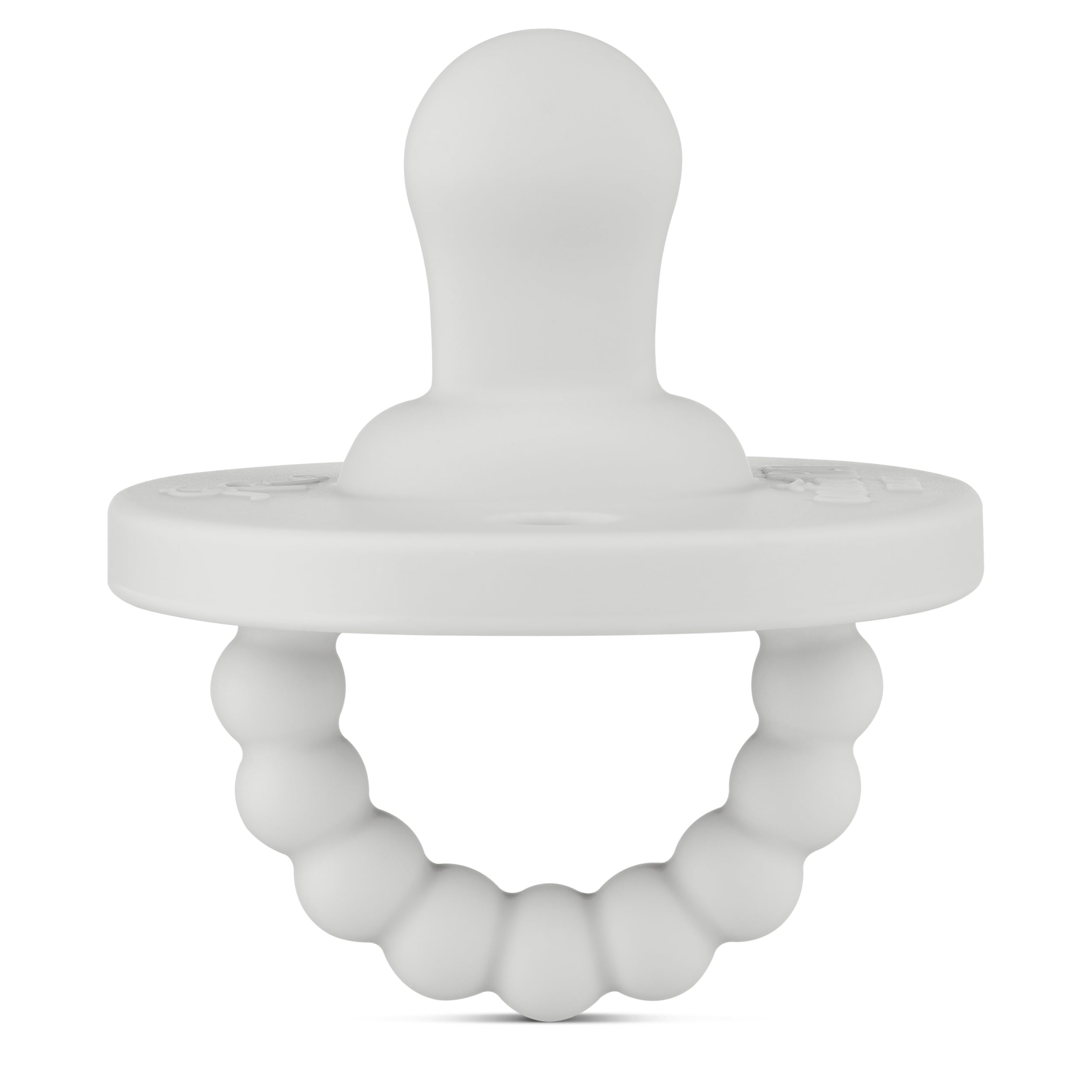 Ryan & Rose Cutie PAT Pacifier Teether (Flat, Grey)