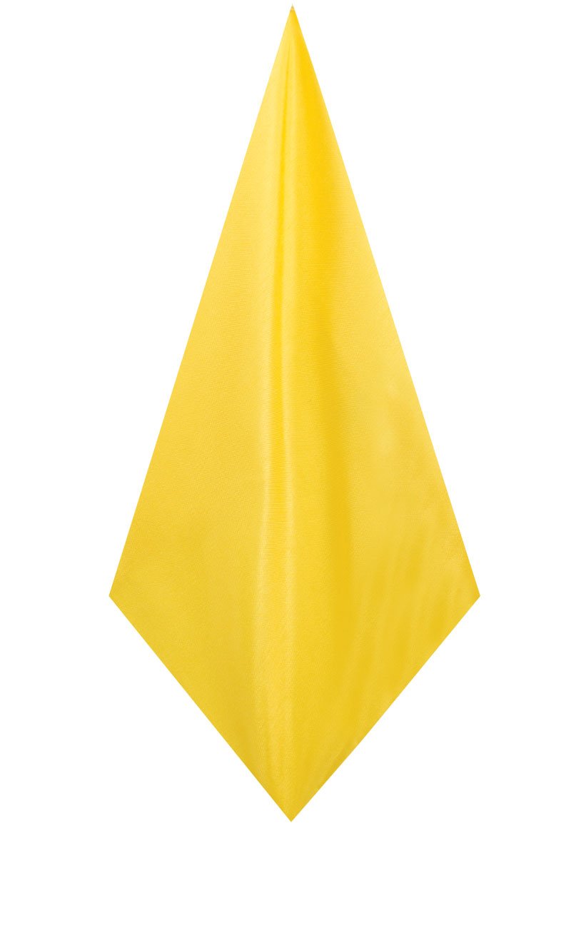 Dobell Men's Yellow Pocket Square Handkerchief Dupion Satin-Feel Fabric