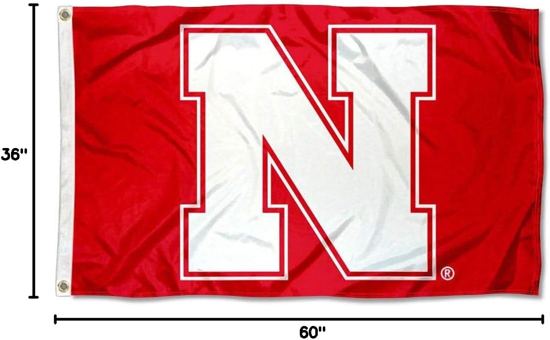 College Flags & Banners Co. Nebraska Cornhuskers N Logo Flag - Image 8