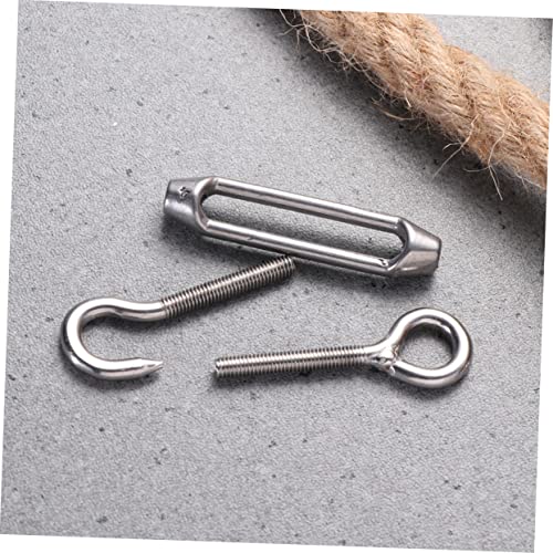 Turnbuckle Gancho de Acero Inoxidable M4 5Pcs para Tensión de Cuerda miniatura 3