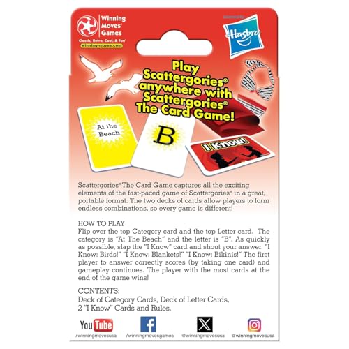Image of Family Card & Board Games for Adults and Kids, Fun Strategy & Party for All Ages, Multi-Players, Perfect for Game Nights, Travel & Home Entertainment (Scattergories)