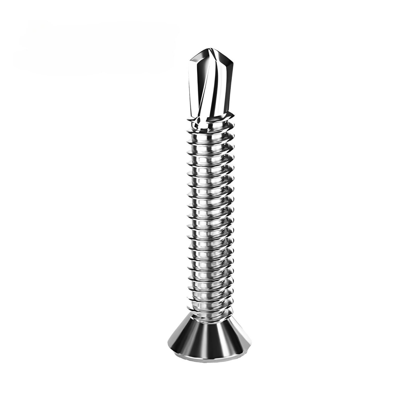 EBZFASO Drawer runners, M4.2 Stainless Steel Self Drilling Screws Phillips Flat Head(32MM,200PC)