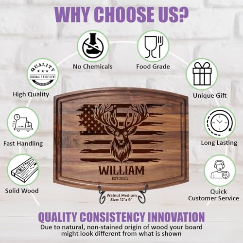 Tabla para cortar rectangular personalizada de madera miniatura 3