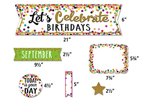 Image of Confetti Let's Celebrate Birthdays Mini Bulletin Board (Pack of 2)