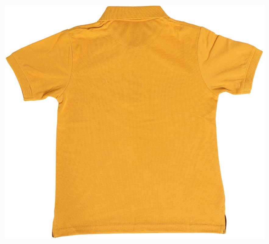 Image of Boys Cotton Polo T-Shirt Regular Fit Half Sleeve Plain Collar T-Shirt, Soft Breathable Casual Wear