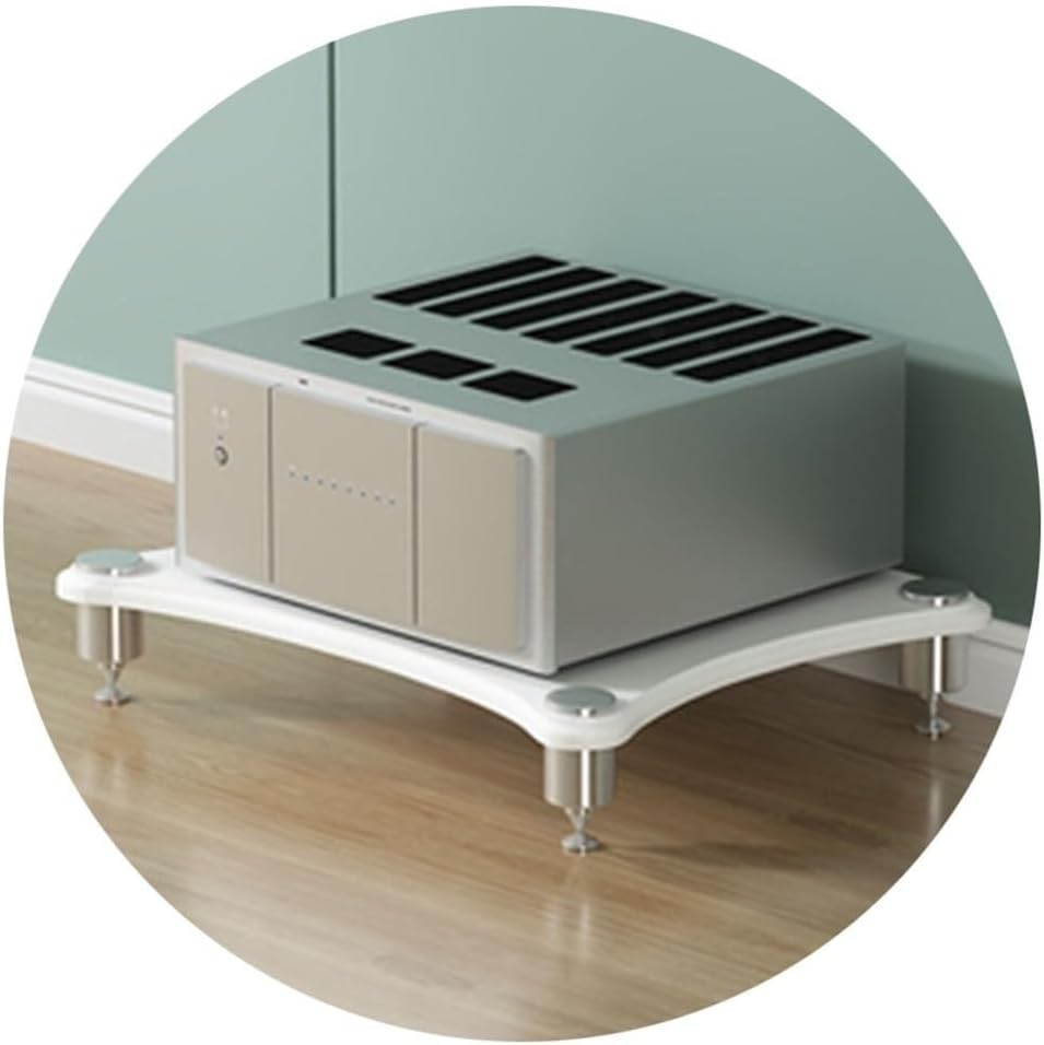 HiFi Rack AV Shelf for TV Stand - Sturdy 1/2/3/4-Tier Equipment Cabinet for Amplifiers Speakers & Media - Premium Audio/Video Storage Solution for Home Theater