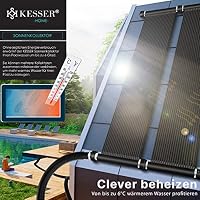KESSER® Solarkollektor Poolheizung 400x140 cm, Pool Zubehör, Wärmepumpe Pool, Solar Poolheizer für Pools bis 32.000L, Pool Solarheizung erweiterbar, UV-beständiger Kunststoff, Schwimmbad Solarheizung – Ansicht 5