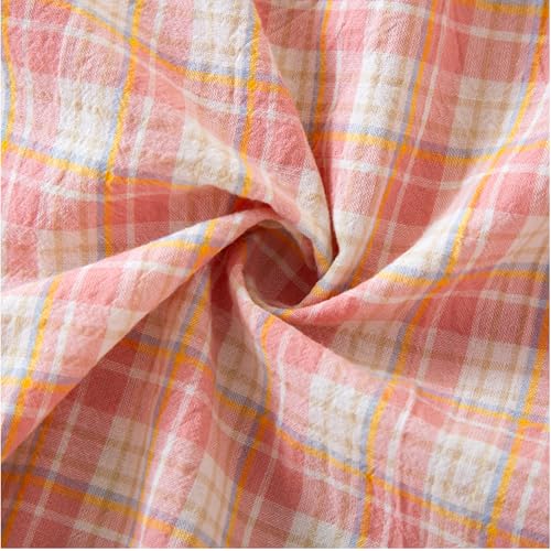 Image of STMAHER Women's 2 Piece Cotton Pajama Sets Long Sleeve Sleepwear Button Down Soft Lightweight Pj Pants Set With Pockets