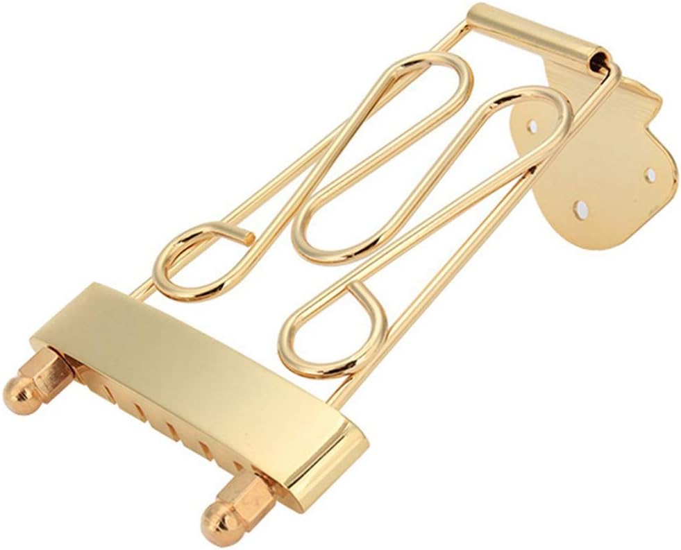 ARTIBETTER Chrome Tailpiece for 6-String Guitar 335 Model Replacement Zinc Alloy Electric Guitar Bridge Accessory 5.23 X 3.26 X 0.27 Inches