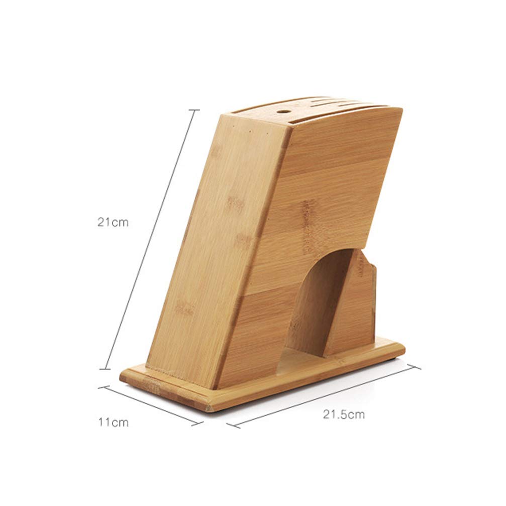 Portacoltelli Obliquo in Legno di Bambù per Cucina, 60°