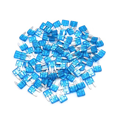 Mini fusible 15A bleu universel pour remplacer un fusible grillé de moto et auto