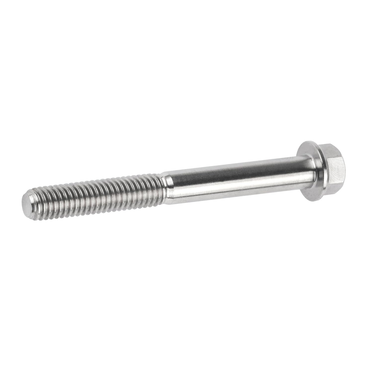 Titanium Bolt M8x15 20 25 30 35 40 45 50 55 60 65mm Small Flange Hex Head Screws for Motorcycles Parts Pitch 1.25mm Pack of 6 (M8x60mm, Titanium)