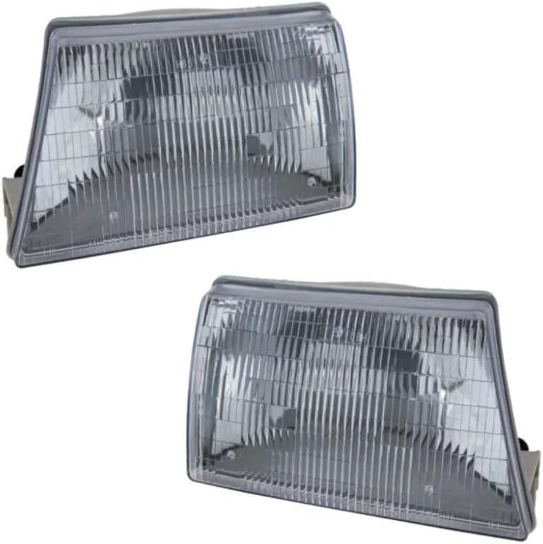 For Mazda B2500 / B3000 / B4000 Headlight 1998 1999 2000 Pair Driver and Passenger Side w/Bulbs For MA2502113 MA2503113