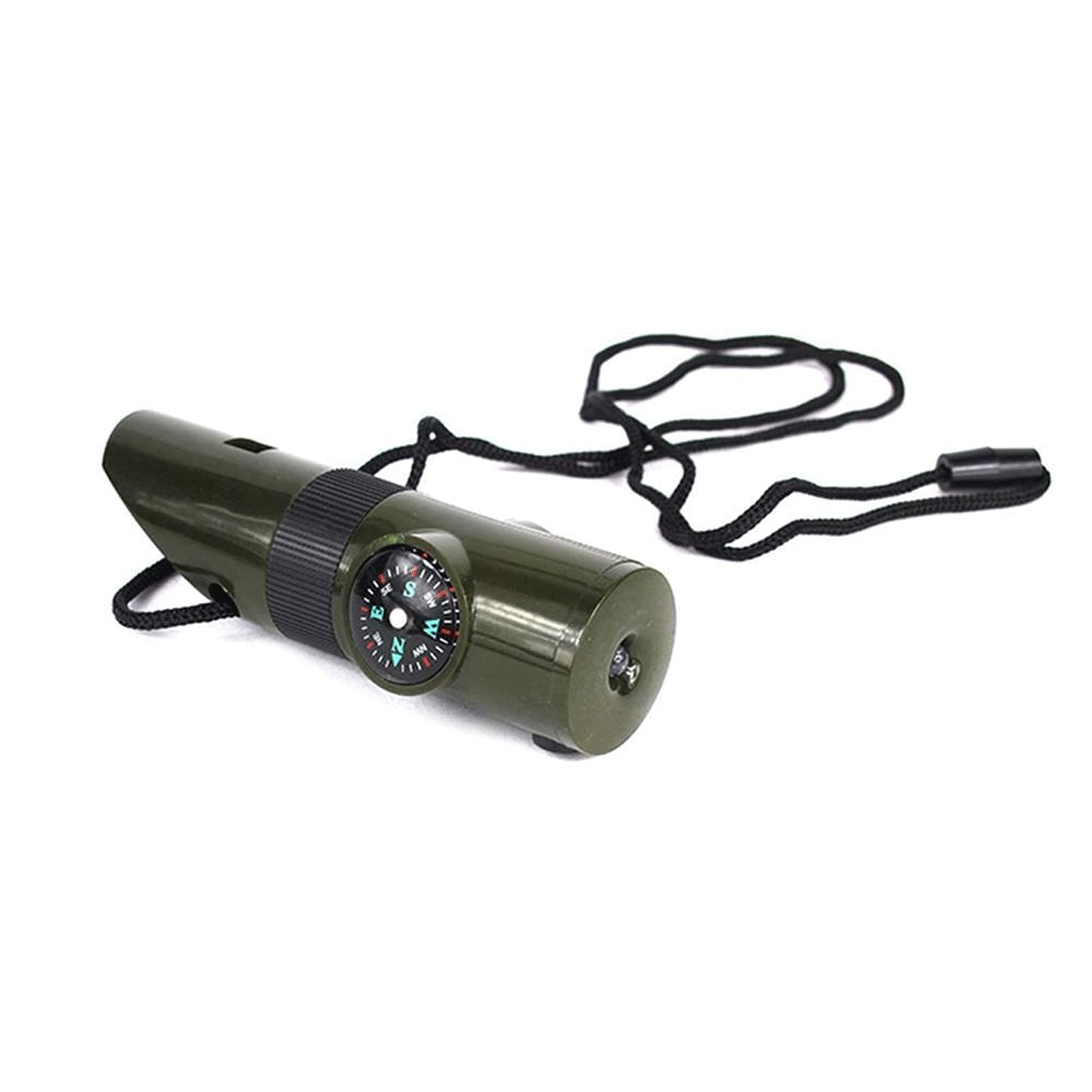 JINGYAN Kompasy Wielofunkcyjny gwizdek 7 w 1 Survival Trekking Compass Lustro Magnifier LED Termometr Narzędzia