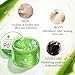 Aloderma Organic Aloe Vera Gel for Face & Body, 96% Pure Aloe Gel Made within 12 Hours of Harvest, Ideal for Skin, Scalp, & Hair Hydration, Calming Moisturizer for Soothing After Sun Care, 7.05oz