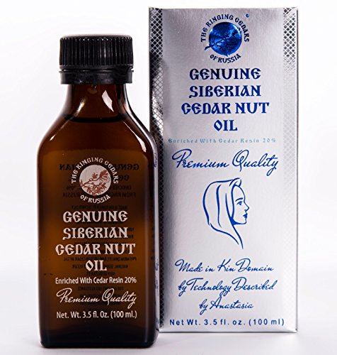 PREMIUM Siberian Pine Nut Oil Enriched with Pine Resin 20%-3,5oz/100ml. Wild Harvested, Extra Virgin, Cold Press by Wooden Press. Ringing Cedars of Russia. Produced in Kin’s Eco Settlement, Russia.