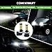 10L0L Golf Cart Headlight Bulb Lights for EZGO Club Car DS Precedent, Super Bright Fog Light Bulbs Golf Cart Light Kit White Must Input 12V- Pack of 2