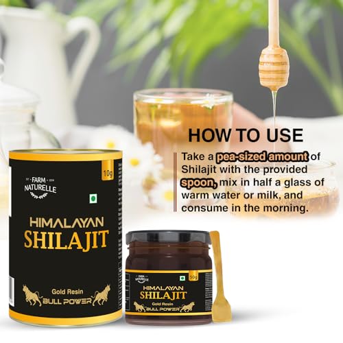 Image of Farm Naturelle -Shilajit infused in Cinnamon honey-powerful, therapeutically beneficial as well as fabulously tasty-for both, men n women-crafted wooden spoon along-1150g