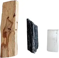 Kit Limpeza e Proteção - Palo Santo, Selenita, Turmalina Negra