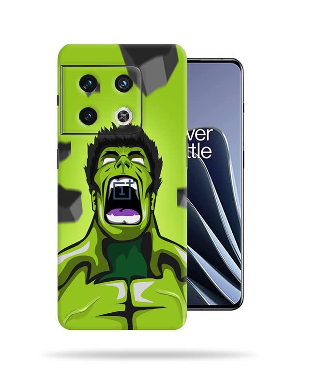 Image of Green Hulk Skin Back Protector Film Ultra Thin Scratch Resistant Vinyl (Not Case and Cover) for OnePlus 10 Pro 5G