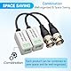 5 Paar (10 Stück) passiver Video-Balun-Anschluss, HD Mini CCTV BNC Video Balun Transceiver Transceiver AHD/TVI/CVI Kabelverbinder für 720P 1080P CCTV Sicherheitskameras (5 Paar, Schraubtyp)