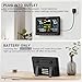BluSon Weather Station Wireless Indoor Outdoor Thermometer, Color Display Digital Temperature Humidity Monitor with Atomic Clock, Weather Forecast, Adjustable Backlight, Home Weather Statio, Black
