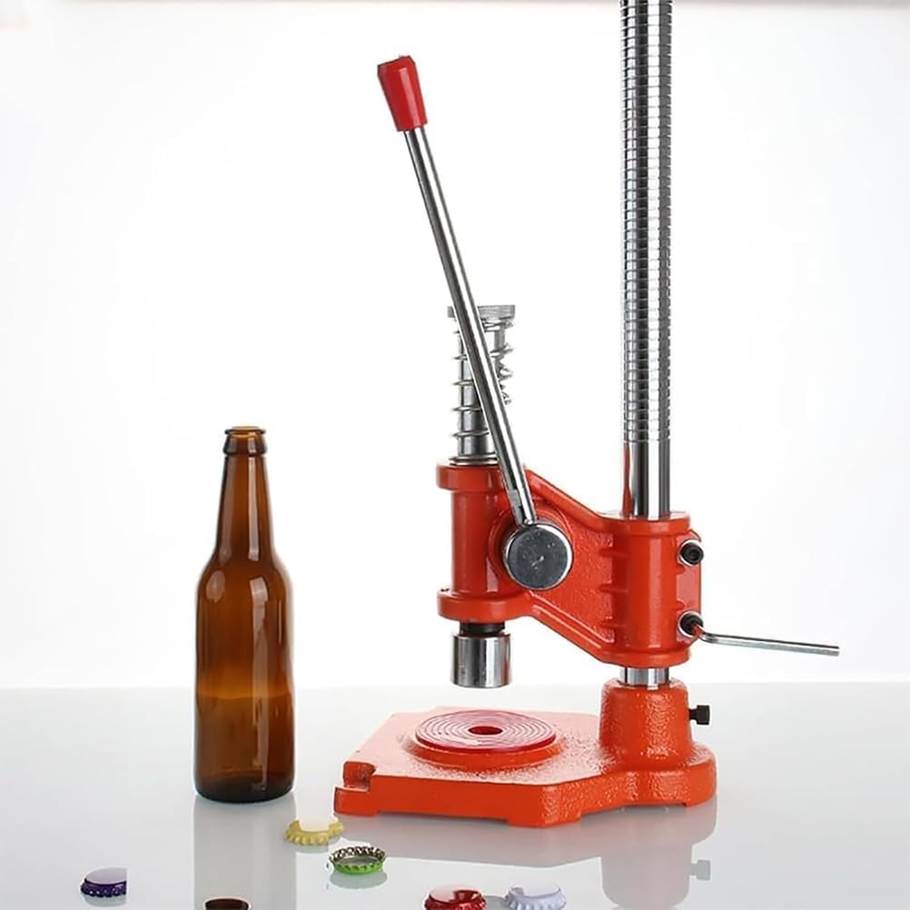 Manuelle Bierverschließmaschine, verstellbare elektrische Flaschenverschlusspresse für selbstgebrautes Bier und alkoholfreie Getränke