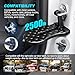 Buhobha Car Door Step,Foldable Premium Aluminum Roof Step, 400 lbs Capacity, for Easy Roof Accessing, Suitable for Most Sedans, Sports Cars, Pickups, SUVs, RVs, Off-Road Vehicles, and Other Models