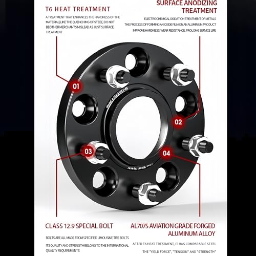 Entretoise de roue 5x108 pour Smart #5 pour monter de grandes jantes sans frotter - 6