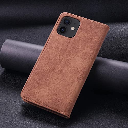 Étui portefeuille iPhone 13 Pro Max étui magnétique marron - 3