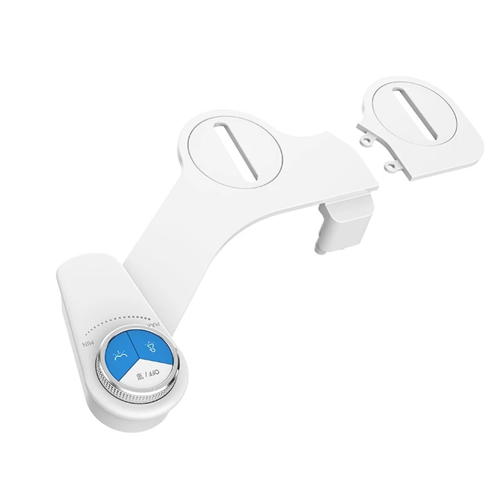 Nieelektryczny cienki bidet akcesorium do deski sedesowej, mały bidet z dwiema dyszami, samoczyszczący, higiena osobista (7-8 North America)